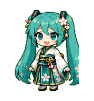 Miku Kimono preview