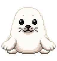 Pixel Harp Seal Pup Work preview